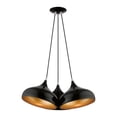 thumbnail image 6 of 41053-68 Livex Lighting Amador - 3 Light Cluster Pendant In Transitional Style-15 Inches Tall and 25 Inches Wide-Shiny Black Finish, 6 of 9