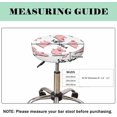 thumbnail image 4 of Velvet Bar Stool Covers Round Stool Cushion Covers Stool Chair Covers Barstool Covers Slipcovers, Stretchy & Elastic Edge Soft Fabric Machine Washable, Dia 13 Inch, Pink Cute Cartoon Pig, 4 of 6