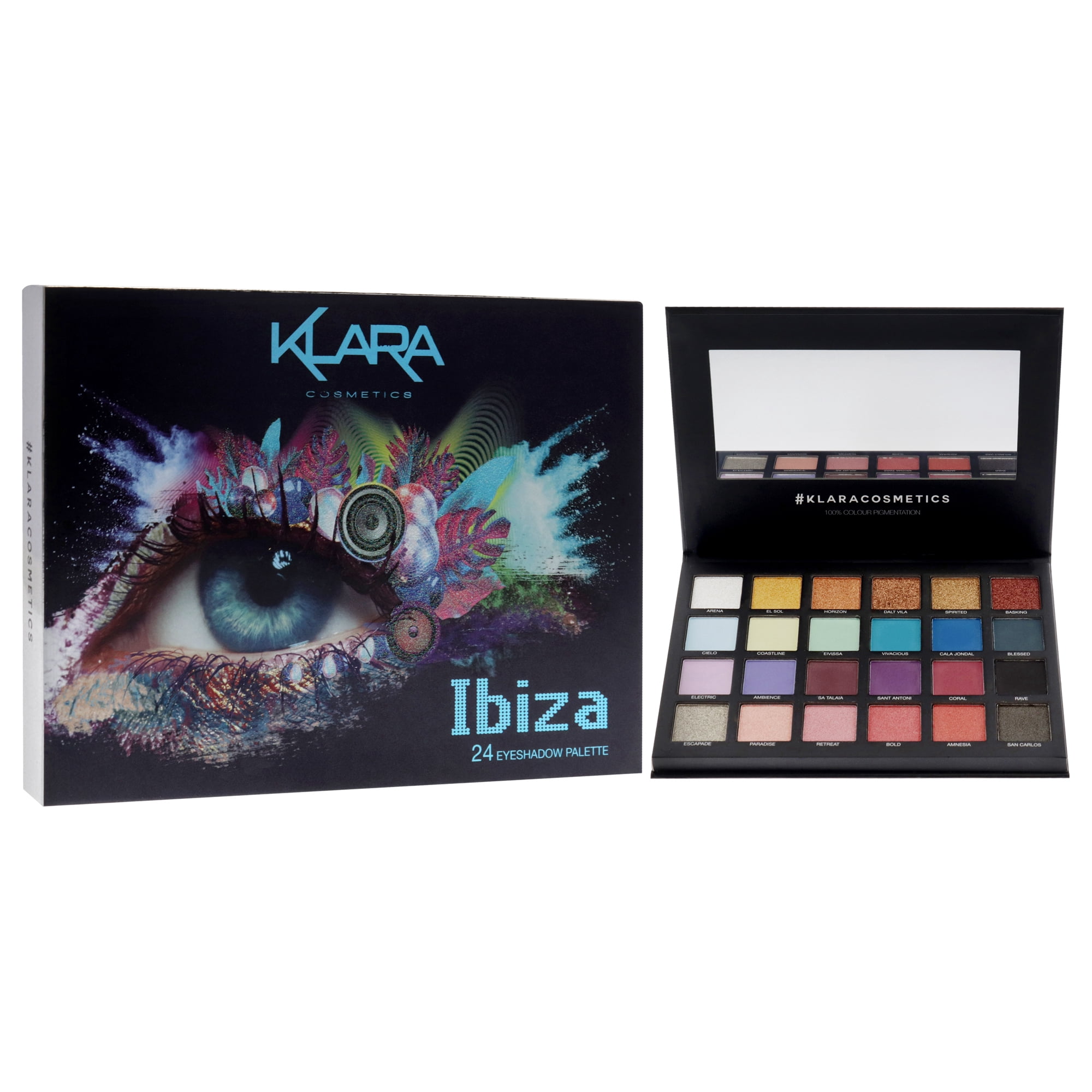 Klara 24 Eyeshadow Palette - Ibiza , 1.68 oz Eye Shadow
