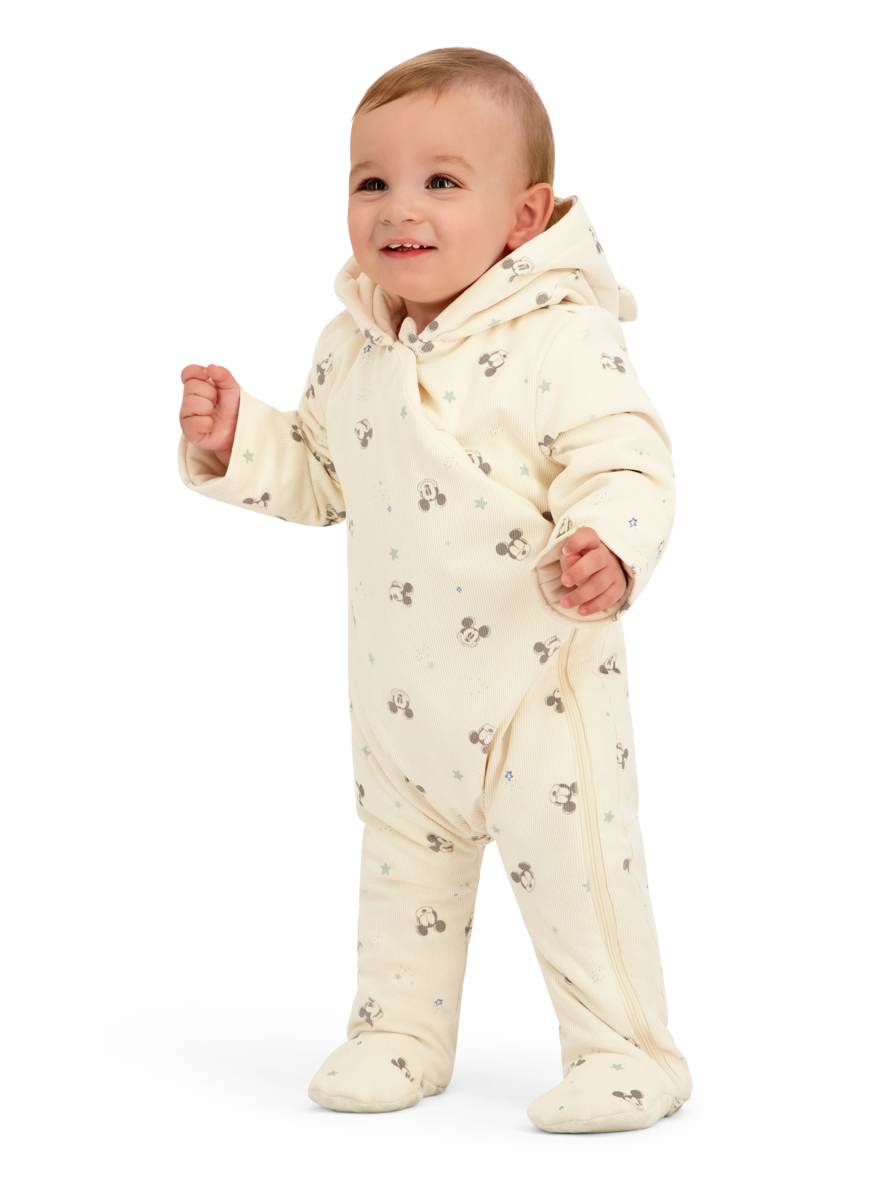 Character Baby Hooded Ribbed Pram Suit, Sizes 0-9 Months