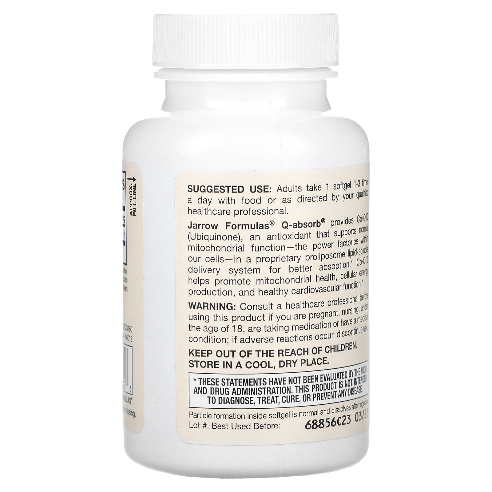 Jarrow Formulas Q-Absorb Co-Q10, Supports Heart Function, 100 mg, 60 Softgels