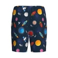 thumbnail image 7 of Daiia Space Cartoon Mens Woven Stretch Pajama Short,Short Pajama Pants-4X-Large, 7 of 7