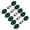 Dark Green, variant on 5Pcs Handwoven Pearls Cheongsam Knot Chinese Knot Button Fasteners for Wedding Dress Traditional Costume Embellishments