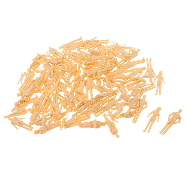 50pcs / Set 60mm Miniatura Figuras Sin Modelo 1:30 Escala O Sunnimix Figuras humanas en miniatura