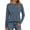Navy, variant on VISALY Long Sleeve Shirts Pullover Crewneck Sweaters Business Casual Tops Tunic Sweatshirt for Women Plus Size Pullover Autumn Winter Solid Color Loose Fitting Shirts Black L