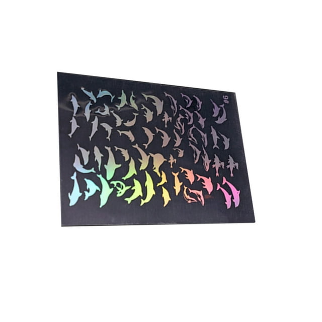Advancent Pegatinas transparentes Paquete de regalo Kits de álbumes de recortes para hacer tarjetas Delfín Type1 NO1