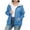 #0077-Blue, variant on Yes I'm Still Cold Fleece Lined Hoodie Womens Zip Up Warm Sherpa Jacket Side Zipper Pocket Fuzzy Sweaters Coat