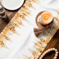 thumbnail image 3 of Yellow Wisteria Table Runner 72 Inches, Sprinng Summer Pastoral Botanical Bed Runner Dresser Scarves Tabletop for Indoor Outdoor Parties/Ceremony/Banquet, 16" x 72", 3 of 9