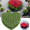 thumbnail image 2 of CIYISON Wedding Car Heart Shape Flower Foam Cage Box with Suction Cup Green Styrofoam Wet Floral Block Artificial Mud Florist Arrangements Party Decoration, 2 of 7