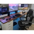 thumbnail image 2 of Furmax Faux Leather Gaming Chair Mid-Back Video Game Chair with Lumbar Support, Gray, 2 of 7