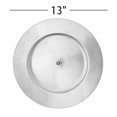 thumbnail image 5 of Simply Elegant Stripe Etched Plastic Charger Plate | Service Plate for Parties, Dinner, Weddings, Quinceaneras and Events | 13 inch Diameter | Silver- Gloss Finish | Set of 12, 5 of 5