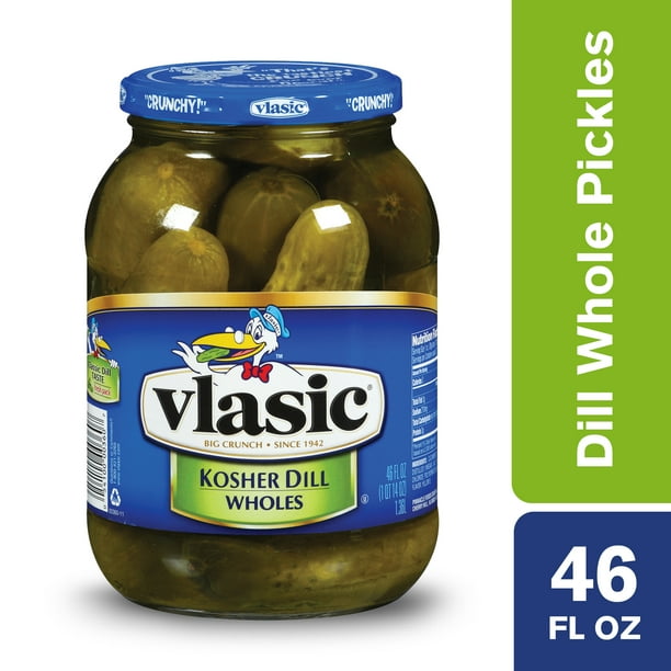 Vlasic Kosher Dills Wholes Fresh Pack Pickles 46 Oz Jar