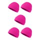 thumbnail image 1 of Guardurnaity Sombreros de mujer Sombreros de color sólido simple Accesorio de ropa Sombrero de adulto Sombrero de punto unisex flexible para al Rosa roja 5piezas, 1 of 6