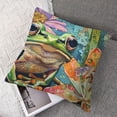 thumbnail image 7 of Shiartex Funny Animal Frog Home Decorative Throw Pillow Cover Watercolor Tree Frog in Tropical Jungle Cushion Case Decoration Outside Pillowcase Sofa Couch Decor  White, 7 of 7
