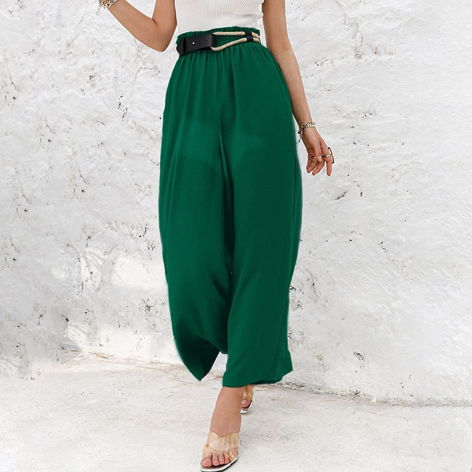 TSADFHJI Jean Skirts for Women Midi Length Womens Wide Leg Palazzo