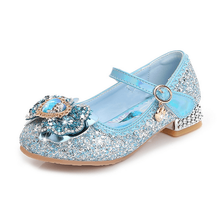 

Girls Dress Shoes - Mary Jane Princess Low Heel Shoes for Kids Girls Rhinestone Sandals Sparkly Dress Shoes Party Wedding Flower Girls Shoes for Kid Toddler