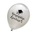 thumbnail image 2 of 20 Pcs 12 Inch Party Balloons Congratulate Graduate Letter Ballons Inflatable Balloons for Graduation Party Decoration (Silver), 2 of 8