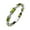 August - Simulated Peridot, variant on Silver Stackable Ring Baguette Cut Platinum Plated - Size 7 - Simulated Amethyst - Feb. Birthstone