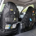 thumbnail image 3 of Front Seat Covers High Back Front Universal Seat Protectors with MultiPockets Organizer for Storage ( of ), 3 of 9