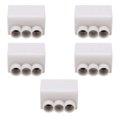 thumbnail image 3 of Inline Junction Connector Box, Quick Wire Connector 1 In 2 Out Heat Dissipation Flame Retardant 1000V Double Screw Fixing Brass  For Ammeter For Ceiling Lamp, 3 of 8