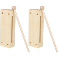 thumbnail image 4 of HLONK Khaki Wood Block Instrument For Music Instruments 11.8x2.3x1.5in 2 Sets, 4 of 8