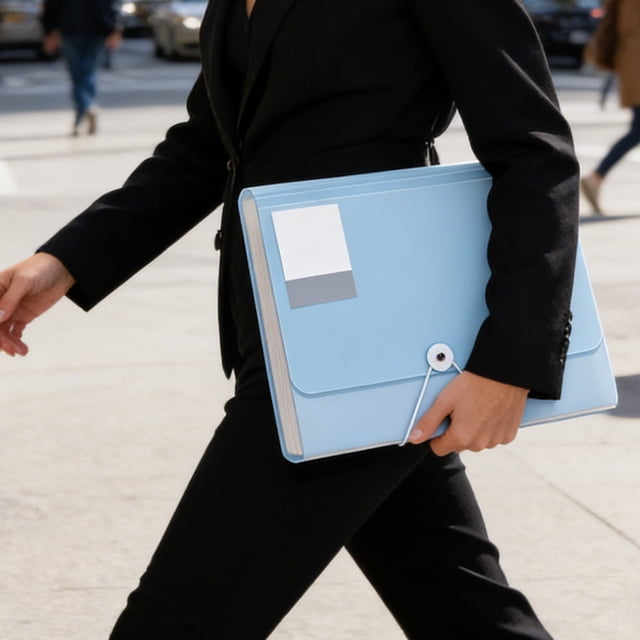 Carpeta de archivos expandible de 13 bolsillos, organizador tipo acordeón de material plástico, estuche portátil para documentos para oficina, escuela, hogar, color azul, verde, morado, blanco.