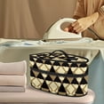 thumbnail image 2 of HELLHERO Geometric Pattern Design Handheld Steamer Iron Storage Case 11.8x6.69x5.5 Inches Universal for Most Iron and Hair Styling Tool(Bag Only), 2 of 6