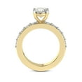 thumbnail image 5 of IGI Certified 2 Carat Oval Shape Lab Grown Diamond Engagement Ring | 14K Yellow Gold | Alfreda Half Eternity Diamond Ring | FG-VS1-VS2 Quality Friendly Diamonds, 5 of 6
