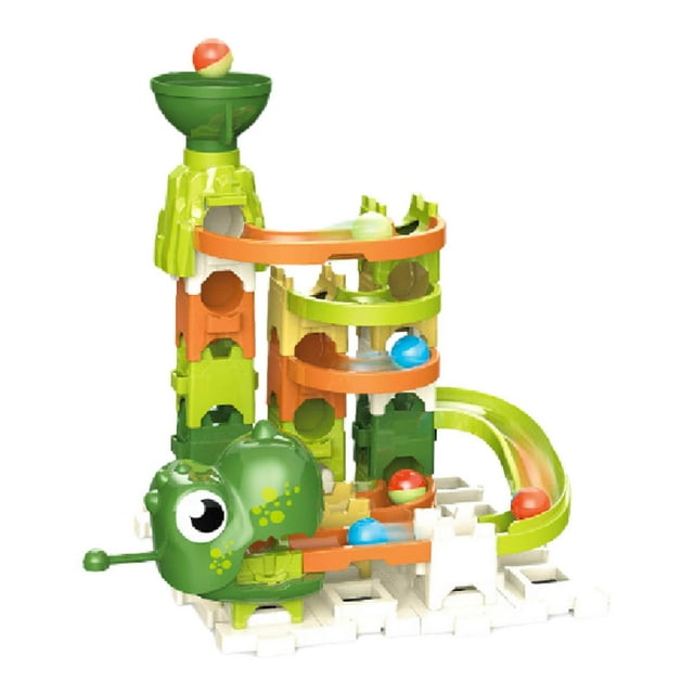 Pista de canicas para niños, kit de laberinto de canicas de fácil montaje, construcción de pista de carreras de canicas 40 piezas