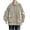 Beige, variant on Maoxin Mens Jacket Men's Casual Loose Fitting Workwear Long Sleeved Hooded Jacket Beige 3XL