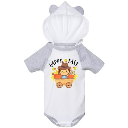 

Inktastic Happy Fall cute autumn scarecrow Gift Baby Boy or Baby Girl Bodysuit