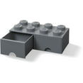 thumbnail image 3 of LEGO Brick Drawer with 8 Knobs - Dark Grey, 3 of 5