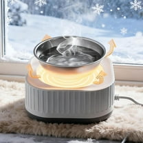 Heated Water Bowl, Portable Large Heated Pet Water Bowl with Temperature Control, Heated Bird Bath, Multifunctional Thermal Pet Bowl, Waterproof Heated Pet Bowl for Winter Indoor Outdoor, 360ml