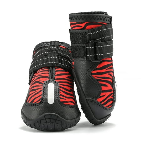 ENIYUU Dog Shoes For Small Medium Large Dog Boots & Paw Protectors For Winter Snowy Day Summer Hot Pavement Waterproof In Rainy Weather Outdoor Walking Indoor Hardfloors Anti Slip Sol