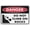 Warning Sign 1, variant on Danger Do Not Enter Test In Progress Sign 8"x12"ch Metal Sign, Rustproof Aluminum, Multicolor