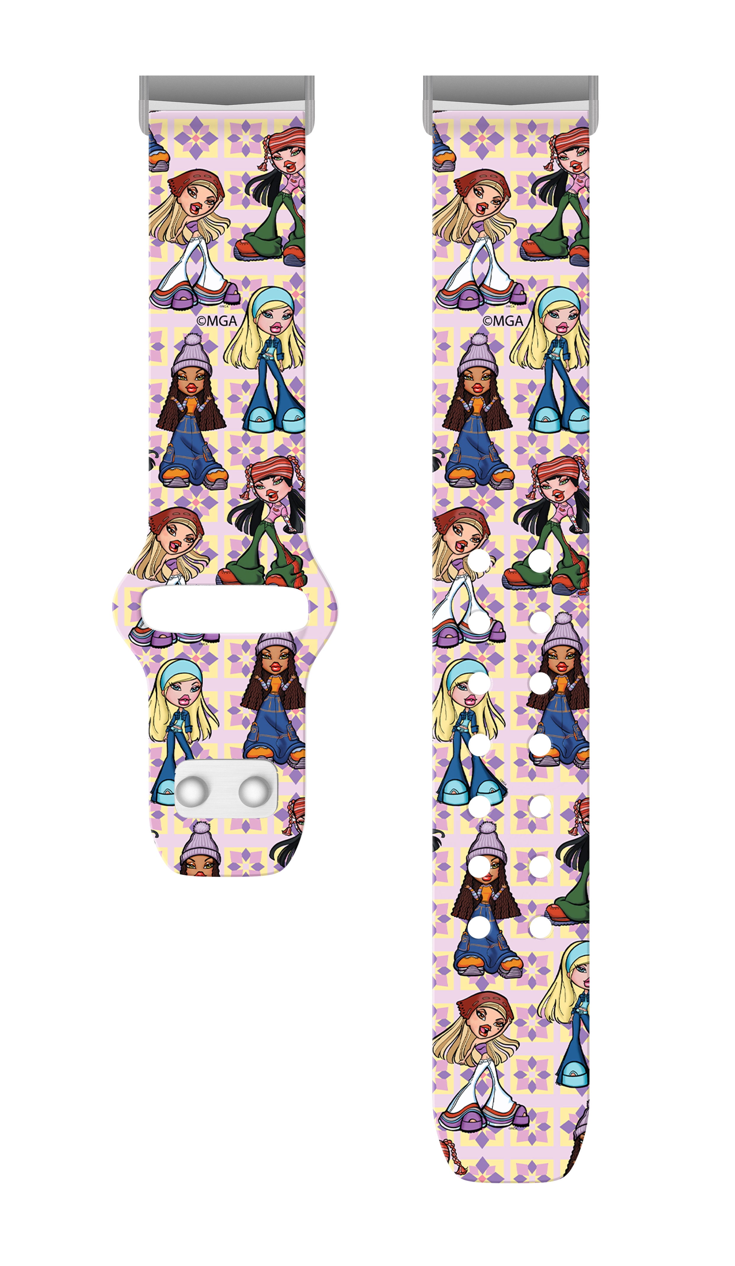Bratz Classic HD Watch Band Compatible with FitBit Versa 3 & Sense (20mm Short 2000s) by Affinity Bands