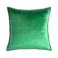thumbnail image 2 of Housse de Coussin de Siège Couleur Unie Velours Remplacement Doux Taie d'Oreiller Décorative Réutilisable Fermeture Éclair Accessoires de Taie d'Oreiller de Canapé Vert 50x50cm, 2 of 9