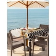 thumbnail image 3 of Outdoor Tablecloth with Umbrella Hole for Patio/Picnic/Party/Camping, Sunflowers Rooster Waterproof Table Cloth Square Cover Washable, Farmhouse Vintage Beige Burlap Plaid (60"x 60"), 3 of 8