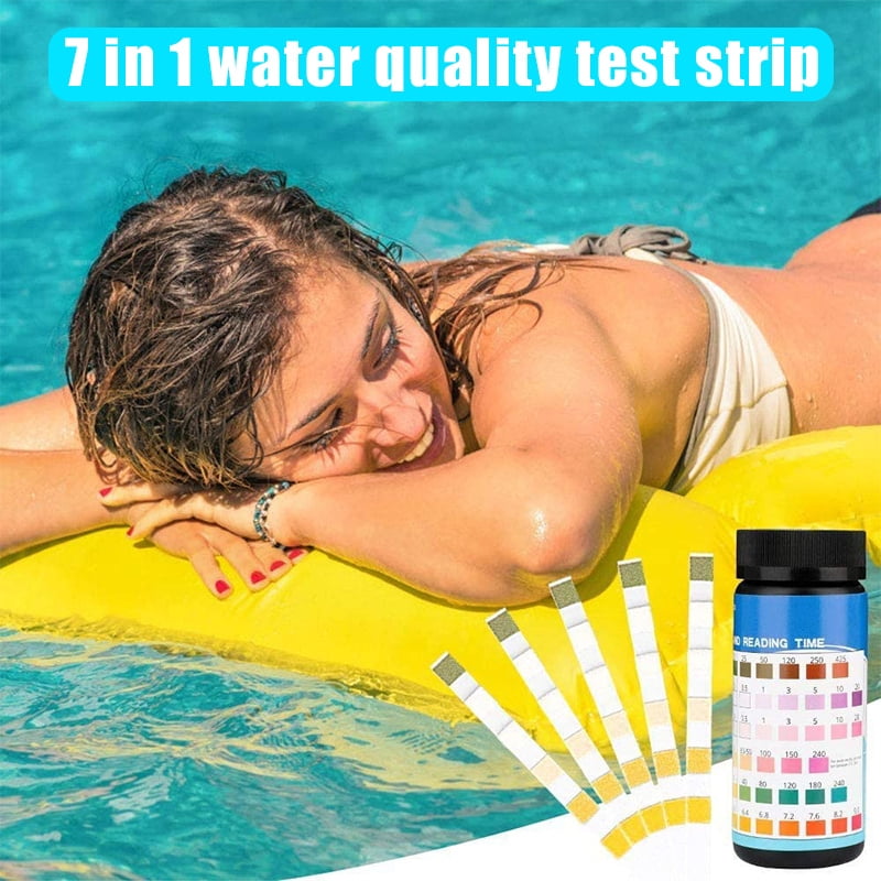 50 Pcs Pool Test Strips Testing Accurate for Swimming Pool Chlorine PH