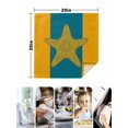 thumbnail image 4 of Starfish Mandalas Cloth Napkins Set of 8 Reusable Dinner Napkins, Boho Modern Orange Blue Stripe Cocktail Napkin Washable Table Napkins for Wedding/Holiday Party/Baby Shower 20"x20", 4 of 7