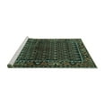thumbnail image 2 of Ahgly Company Machine Washable Indoor Square Persian Turquoise Blue Traditional Area Rugs, 6' Square, 2 of 4