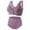 Purple, variant on Ladies Bra and Set Front Closure Middle Elderly Women's Underwear Bra Briefs Daily Lingerie(Pink,42)