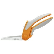 Fiskars RazorEdge Easy Action Fabric Shears for Tabletop Cutting, Orange and Gray, 8 inch, 190850