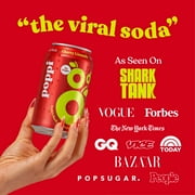 poppi Cherry Limeade Prebiotic Soda, 12 fl oz, 4 Pack Cans
