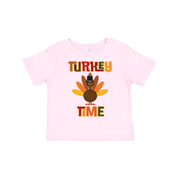 Inktastic Thanksgiving Turkey Time Boys or Girls Toddler T-Shirt