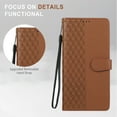 thumbnail image 5 of Designed for Google Pixel 7A Case Wallet,Flip Folio Cover with Embossed PU Leather+Soft Inner Case Stand RFID Blocking Credit Card Holders Slots with Wrist Strap Shockproof Phone Case,Brown, 5 of 11