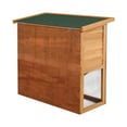 thumbnail image 2 of Pefilos 35" Outdoor Rabbit Hutch with Run, 1 Door Bunny House Wood Small Animal House Pet Cage, Orange, 2 of 7