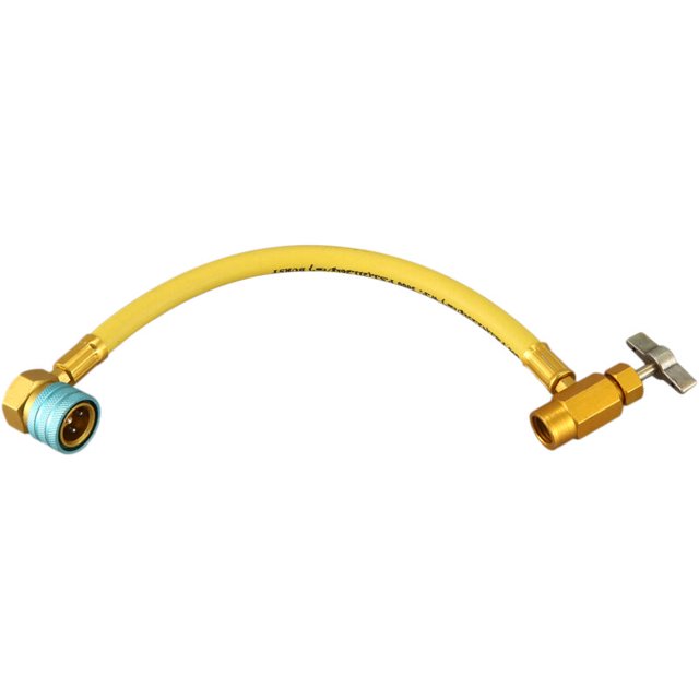 Manguera de recarga R1234YF para aire acondicionado, herramienta de llenado para hacerlo usted mismo con 1/2 -LH + lado bajo
