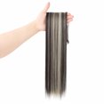 thumbnail image 3 of Dulchany 7PCS Clip in Hair Extensions Hair Silky Straight Clip on Hair Extensions, 3 of 5