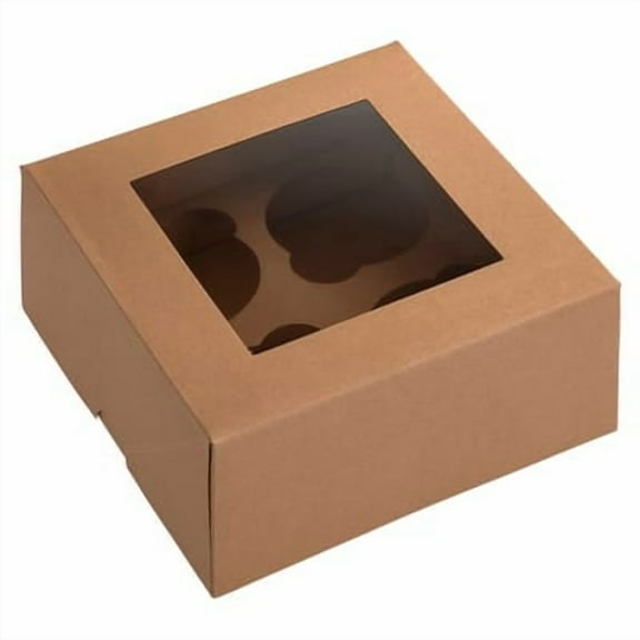 6 Packs: 3 ct. (18 total) Kraft Cupcake Boxes by Celebrate It
